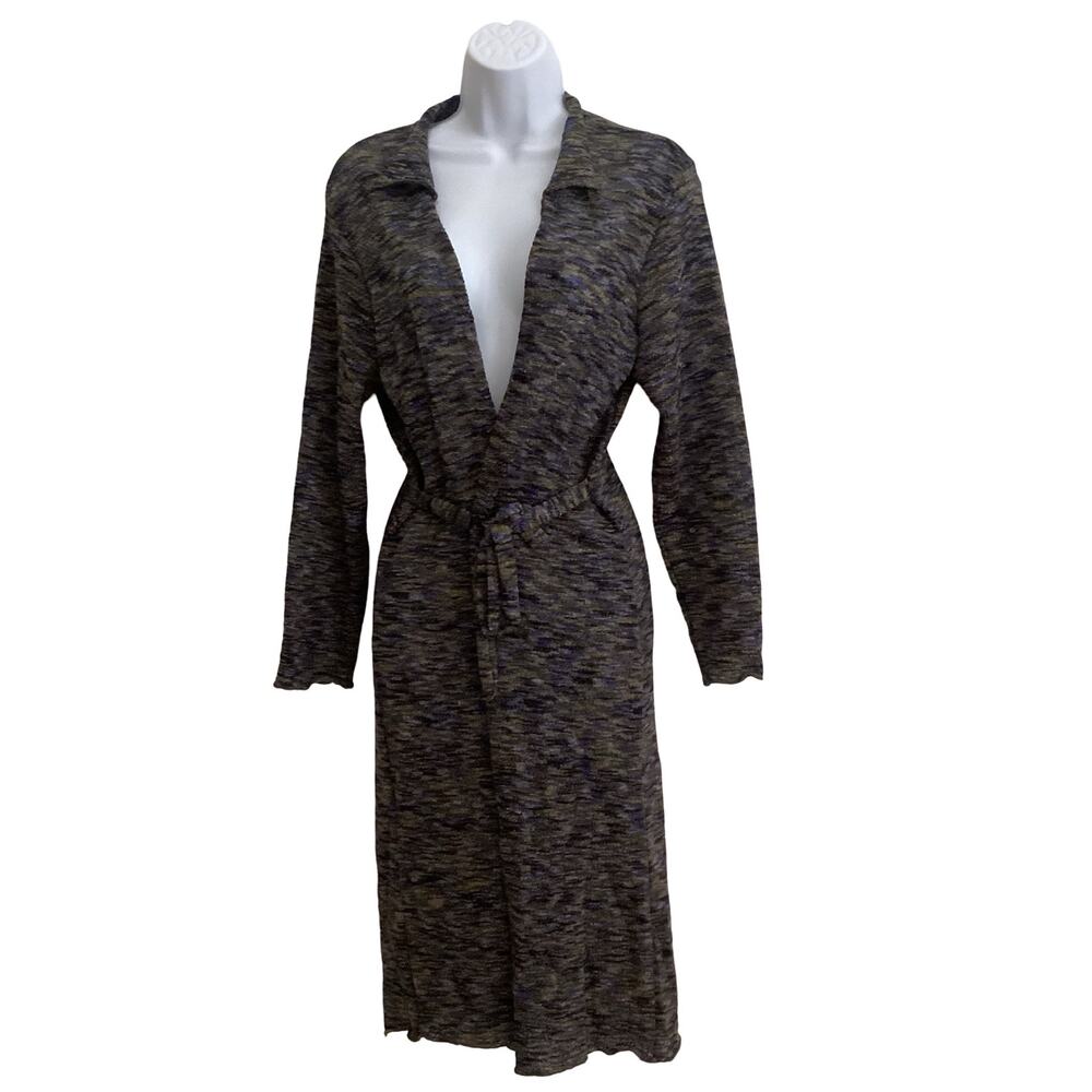 JKLA Long Open Front Belted Cardigan